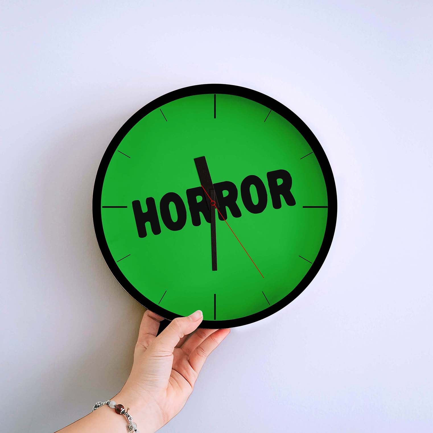 Horror Sticker Clock