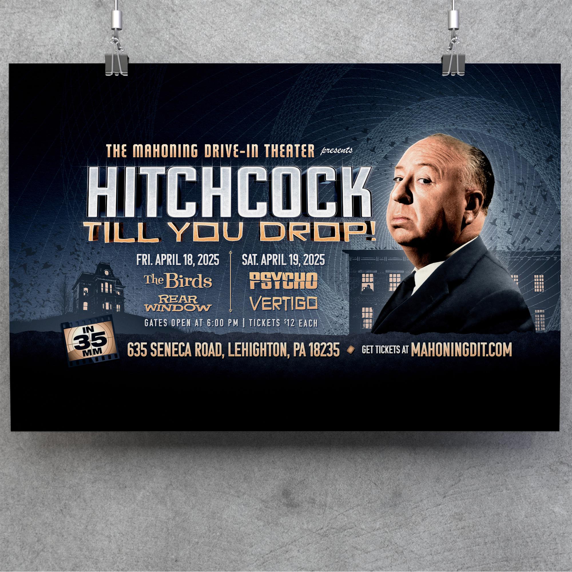 Hitchcock Till You Drop - 2025 Event Poster