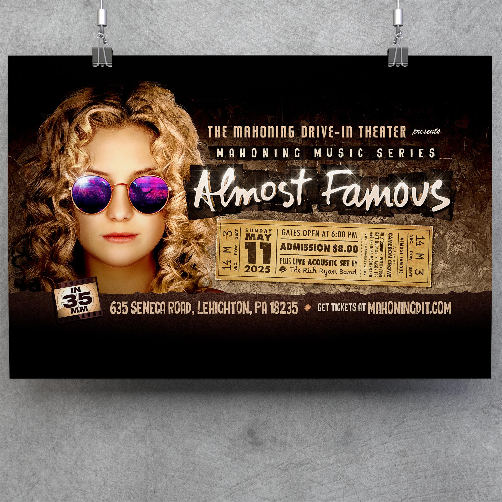 Almost Famous - 2025 Event Poster