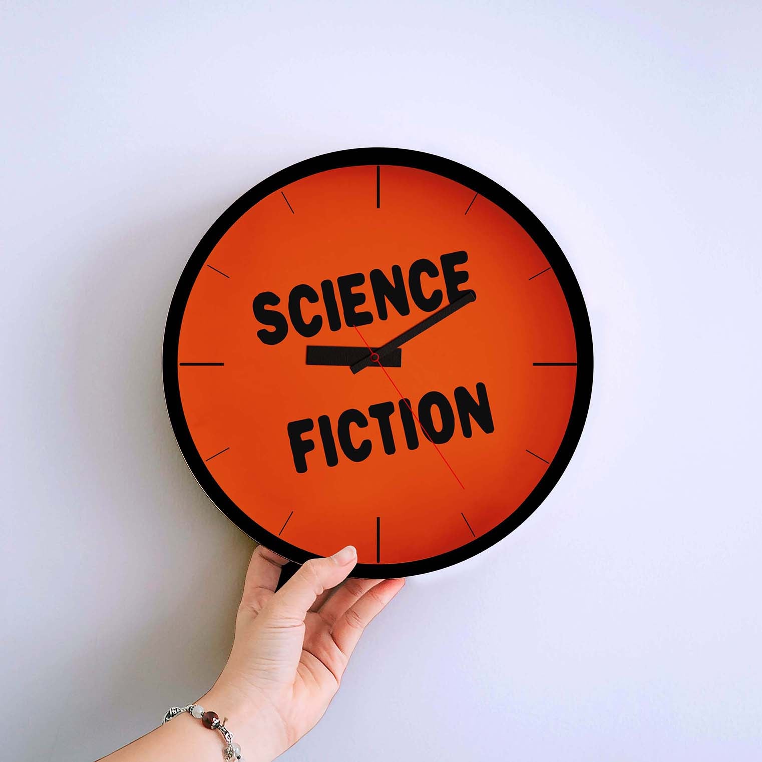 Science Fiction Sticker Clock