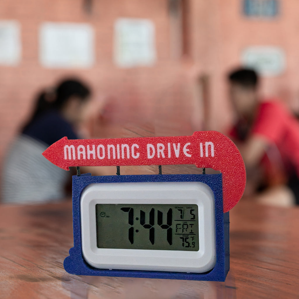 Mahoning Drive-In Marquee Clock